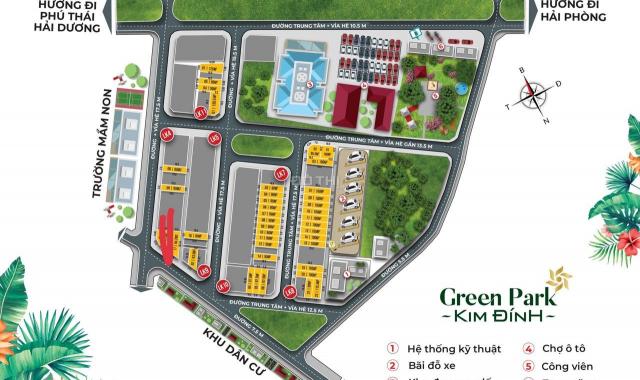 Bán lô đất liền kề Green Park Kim Đính giá chỉ từ 14,8 tr/m2