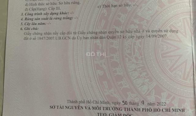 Bán nhà riêng tại đường Tân Thới Hiệp, Phường Tân Thới Hiệp, Quận 12, Hồ Chí Minh diện tích 105m2