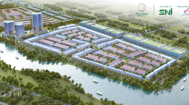 Sở hữu hơn 200 căn biệt thự và nhà phố ven sông, đối diện trường đại học QT Việt Đức, cạnh Big C GO