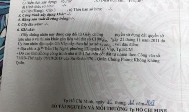 Kiệt tác 3lầu Cityland Trần Thị Nghỉ 54.6m2 giá 5.9 tỷ, P7 GV sổ như hình LH 0933928022