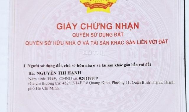 Bán nhà mặt hẻm tại đường Lê Quang Định, Phường 11, Bình Thạnh, Hồ Chí Minh diện tích 16m2