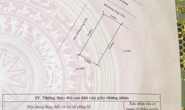 Cần chuyển nhượng lô đất sẻ khe tại Tái Định Cư Hồ Sen, Lê Chân, Hải Phòng