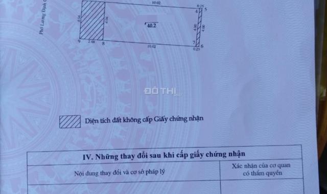 Bán nhà mặt phố Lương Định Của DT 40m2/52m2(T1), 4 tầng, mặt tiền 4m. Giá chỉ 10 tỷ