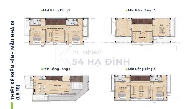 Bán nhà mặt phố khu đô thị 54 Hạ Đình, Thanh Xuân, Hà Nội diện tích 108m2 giá 152 triệu/m2