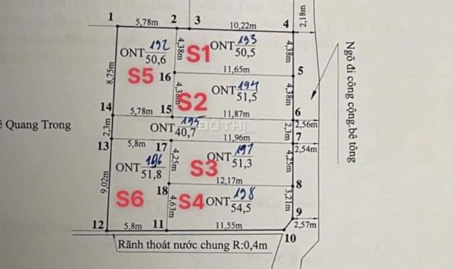 Chính chủ bán chỉ 4xxtr - 5xxtr có ngay lô đất trung tâm xã Đại Bản An Dương