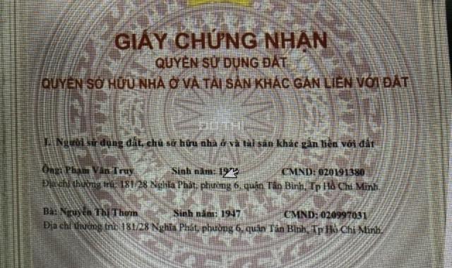 Bán nhanh lô đất kèm bản thiết kế nhà tại Nghĩa Phát, Tân Bình, HCM