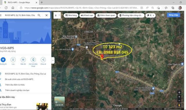 Thanh lý gấp đất xã Bình Giáo, huyện Chư Prông, Tỉnh Gia Lai - 10323,9m2, mặt QL 19. Miễn TG