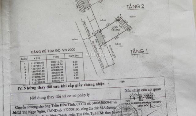 Bán nhà riêng tại đường Kha Vạn Cân, Phường Hiệp Bình Chánh, Thủ Đức, HCM diện tích 19.1m2 giá 3 tỷ