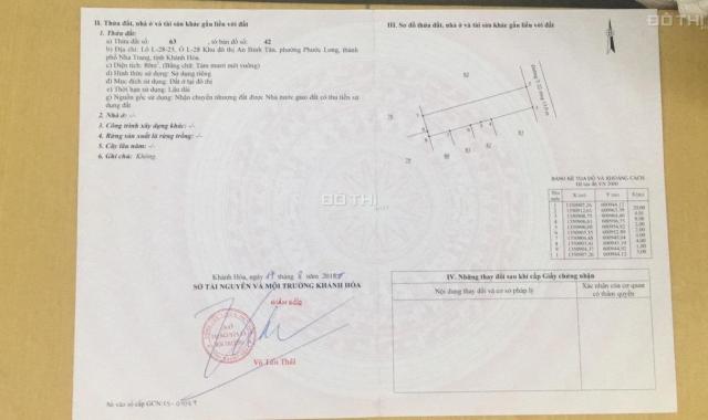 Bán đất KĐT An Bình Tân - Nha Trang. Sổ hồng pháp lý. 80m2 giá 3 tỷ. LH 0905363628