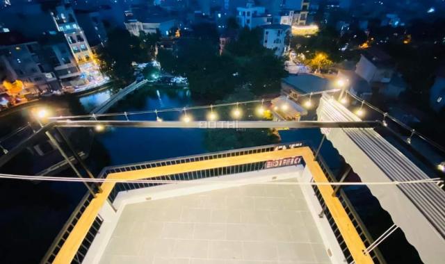 Tòa văn phòng 8T, cạnh hồ Cự Lộc, 100.08m2, MT 6m, nở hậu, giá 33 tỷ