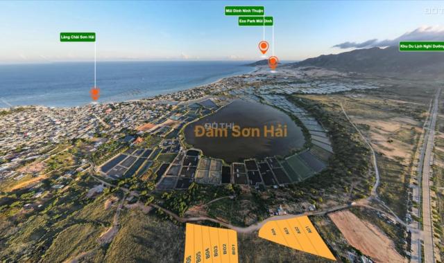 Bán đất full thổ, sổ sẵn DT 751m2, view đầm và biển ngay KDC ở Phước Dinh, Thuận Nam, Ninh Thuận