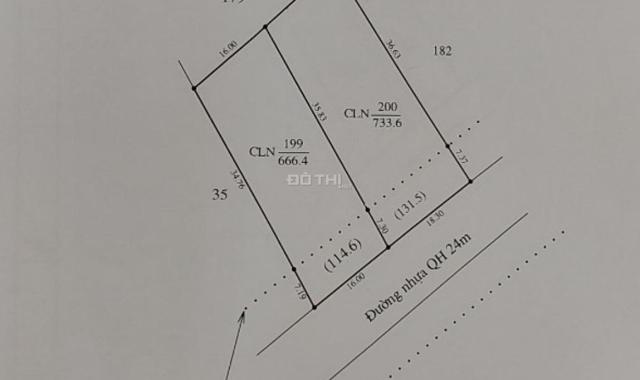 Bán 700 m2 đất mặt tiền đường nhựa liên huyện giá 520 tr, hiện dang quy hoạch mở rộng từ 10 lên 24m