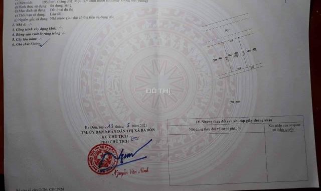 Chính chủ bán nhanh lô đất đẹp giá siêu đầu tư tại TDP Tiền Phong, thị xã Ba Đồn