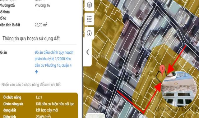 Bán nhà Quận 4, diện tích 23.7m2, 2.9tỷ(TL), 5 tầng 3PN 4WC, Đoàn Văn Bơ, Phường 16