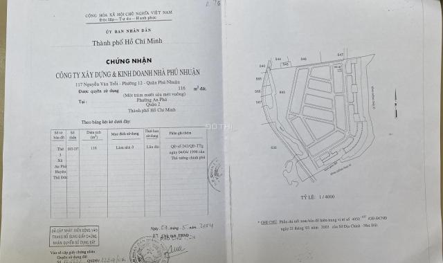 Bán đất mặt đường Thân Văn Nhiếp dự án Phú Nhuận (Q. 2) 116m2, 0918 481 296