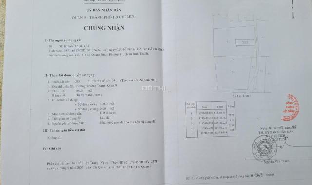 Bán đất tại đường Tam Đa  Phường Trường Thạnh, Quận 9, Hồ Chí Minh diện tích 385.5m2 giá 9,5 tỷ