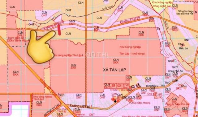 Đường 03 (DH429) Xã Tân Lập, Bắc Tân Uyên, Bình Dương DT 22x79m, TC 100m2 giá ngộp 5,5 tỷ