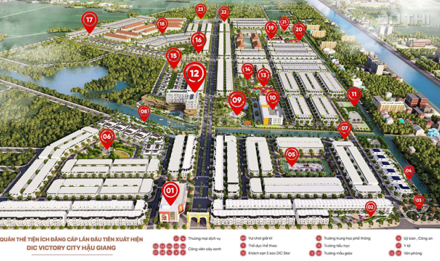Đất nền DIC Victory Hậu Giang, đón vốn đầu tư công 450.000 tỷ ĐBSCL 2023 - chỉ từ 14 tr/m2