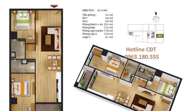 Danh sách các căn hộ 1 - 2 - 3 PN trực tiếp CĐT CC cao cấp Discovery Central 67 Trần Phú