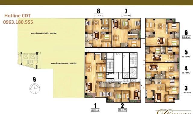 Danh sách các căn hộ 1 - 2 - 3 PN trực tiếp CĐT CC cao cấp Discovery Central 67 Trần Phú