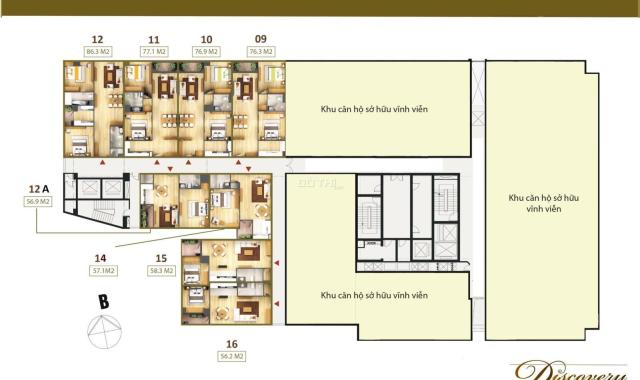 Danh sách các căn hộ 1 - 2 - 3 PN trực tiếp CĐT CC cao cấp Discovery Central 67 Trần Phú