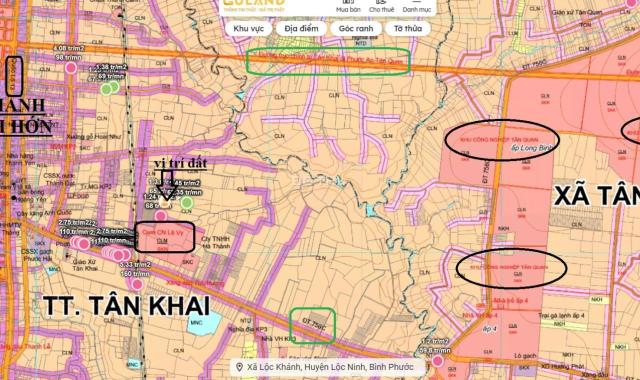 Cắt bán 10 ngang DT 756B vào 500m,ngã 3 Tân Quan,chợ Tân Khai, Hớn Quản.