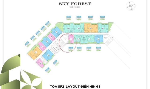 Chính chủ bán căn hộ 1PN Sky Forest - Ecopark, 39m2, 1.6 ty
