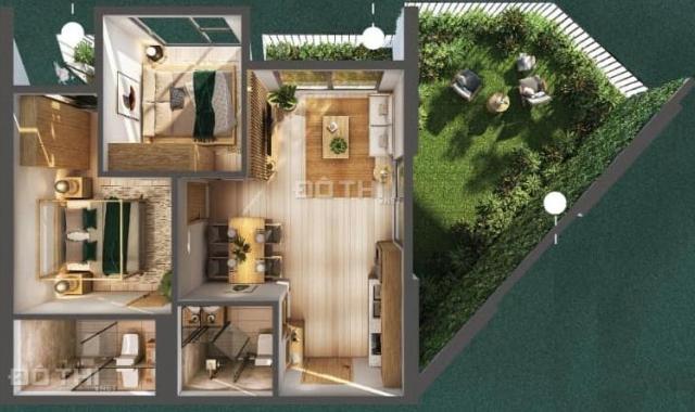 Bán căn hộ sân vườn 2PN-2VS Sky Forest - KĐT Ecopark, 88m2, 600tr (15%)