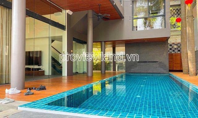 Bán biệt thự River Mark Trần Não, Q2, 300m2 đất, 1 trệt 3 lầu, sân vườn + hồ bơi