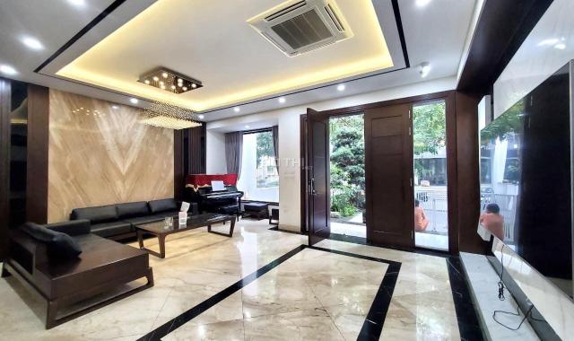 Bán nhà mặt tiền Trung Yên, lô góc, 75m2 x 5 tầng x 6m, 2 mặt ô tô tránh, vỉa hè 24,5 tỷ
