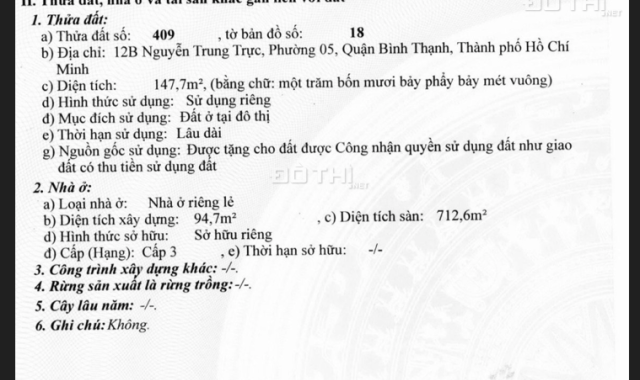 Nhà MT 12B Nguyễn Trung Trực, P. 5, Bình Thạnh