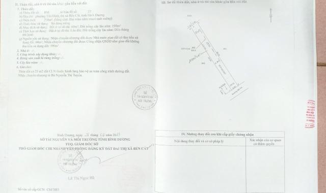 Bán gấp lô đất Tân Định, Bến Cát, Bình Dương dân cư đông. LH 0901010989 Hoa GC