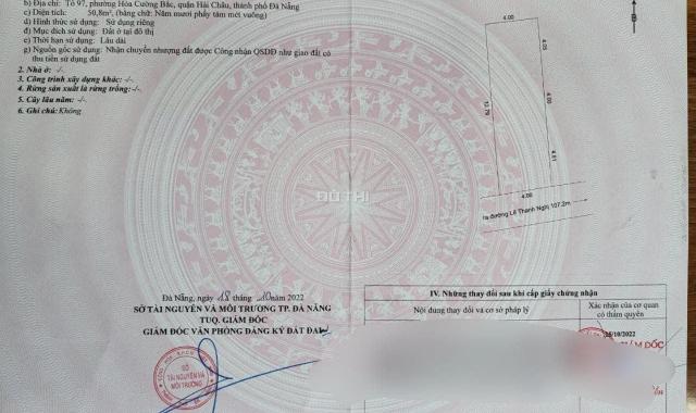 Bán 51m2 đất kiệt 3m K129 Tiểu La thông Lê Thanh Nghị, Hòa Cường Bắc, Hải Châu