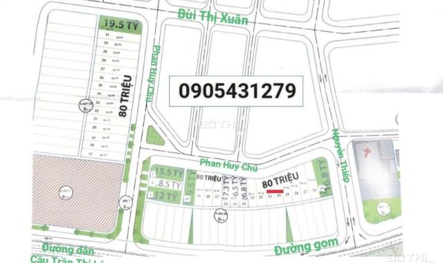 Bán đất đường Phan Huy Chú, Sơn Trà Đà Nẵng. Vị trí đẹp đầu cầu Trần Thị Lý, gần sông Hàn