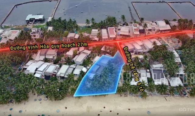 Mặt tiền biển ngay gần khu du lịch nghỉ dưỡng Vịnh Hòa, 1122m2 ô tô vô tận nơi, sổ đầy đủ