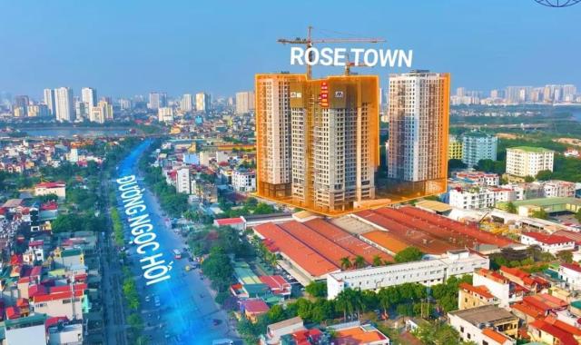 Chỉ 1,8x tỷ căn hộ 2PN dự án Rose Town - tòa DV01 cao cấp nhất 6 tầng đỗ xe