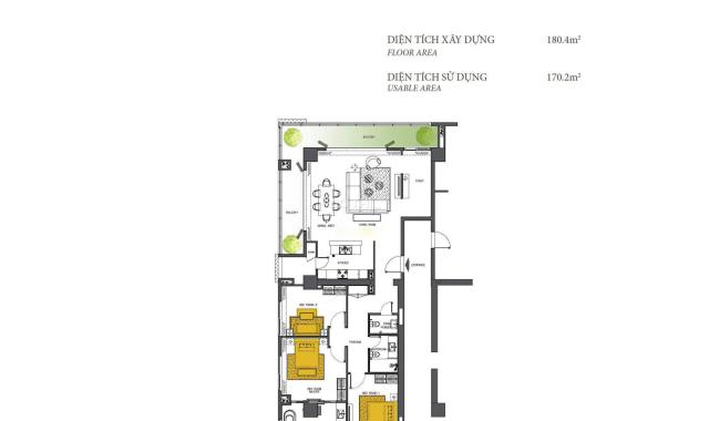 Bán căn hộ Diamond Island 4PN, 170m2 ban công rộng view sông trực diện