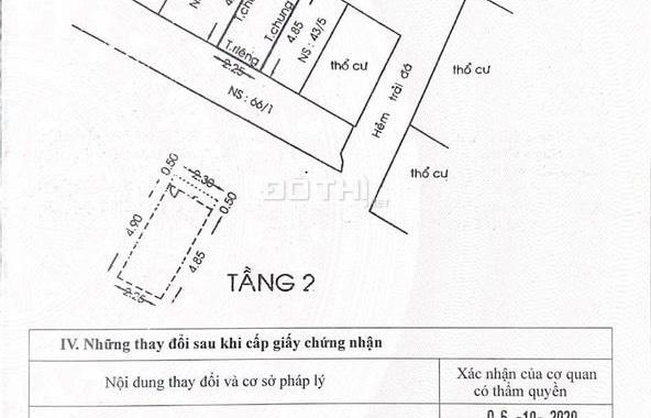 Bán nhà hẻm Quang Trung. 2 lầu. Giá 1,980 tỷ