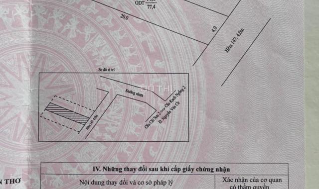 Bán nền đẹp hẻm Liên Tổ 12 - 20 đường Nguyễn Văn Cừ. Lộ 4m. Thổ cư full