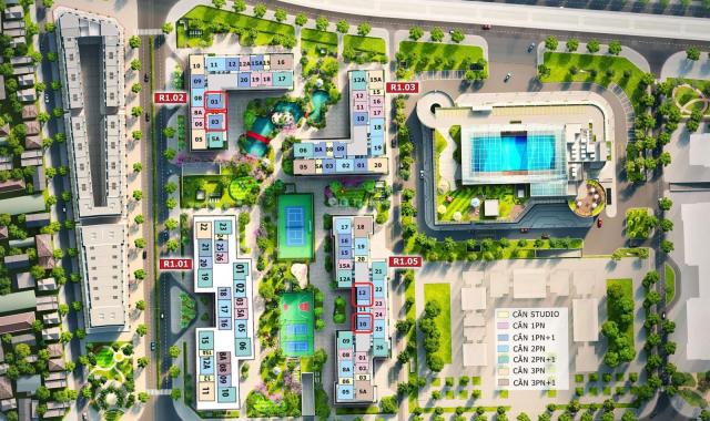 Bán căn hộ 1PN + 1 The Zenpark - Vinhomes Ocean Park, 59m2, 2.2 tỷ