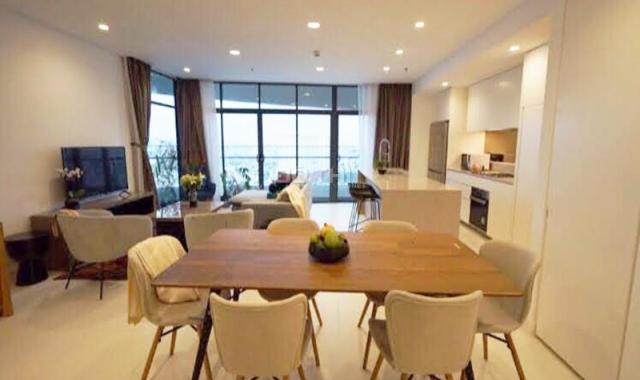 Cho thuê căn hộ City Garden tầng cao 3pn, 146m2 bàn giao đầy đủ nội thất
