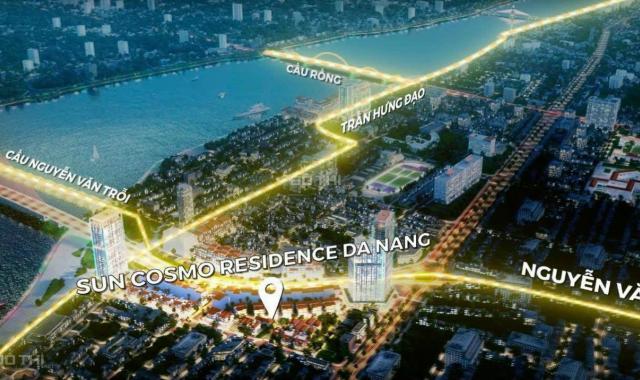 1 lô ngoại giao đất nhà phố sông Hàn Sun Cosmo Residence Đà Nẵng - Sổ đỏ lâu dài - Vị trí siêu đẹp