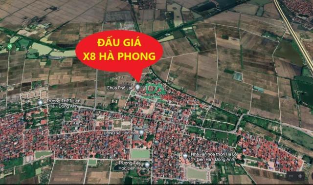 Bán đất đấu giá X8 Hà Phong Liên Hà Đông Anh bìa làng view công viên