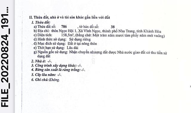 Chủ kẹt quá cần bán gấp lô đất trung tâm Nha Trang - Bao rẻ - bao sạch