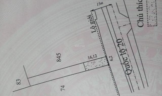 CẦN TIỀN LÀM ĂN. BÁN LÔ ĐẤT MẶT TIỀN QUỐC LỘ 20, THỊ TRẤN DI LINH, HUYỆN DI LINH, TỈNH LÂM