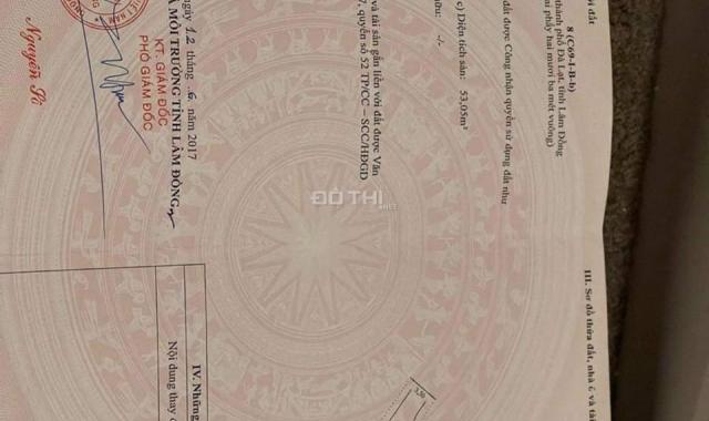 Bán nhà mặt phố tại Đường Ngô Quyền, Phường 6, Đà Lạt, Lâm Đồng diện tích 72m2