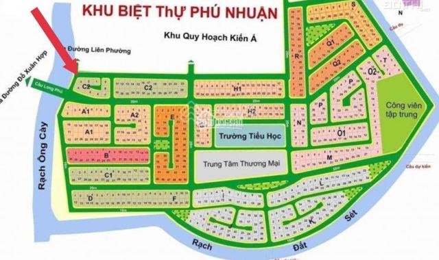 Bán đất biệt thự phú nhuận mặt tiền sông đường Đỗ Xuân Hợp Q.9 (396.6m2) 115 tr/m2 LH. 0918 481 296