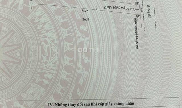 Giảm Gần 60% Vì Quá Kẹt, 390tr/260m2, thổ cư 100m2, Mặt tiền đường nhà nước mở rộng 12m