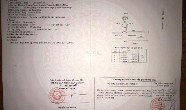 Bán đất tại đường Tam Đa  Phường Trường Thạnh, Quận 9, Hồ Chí Minh diện tích 385.5m2 giá 9,5 tỷ