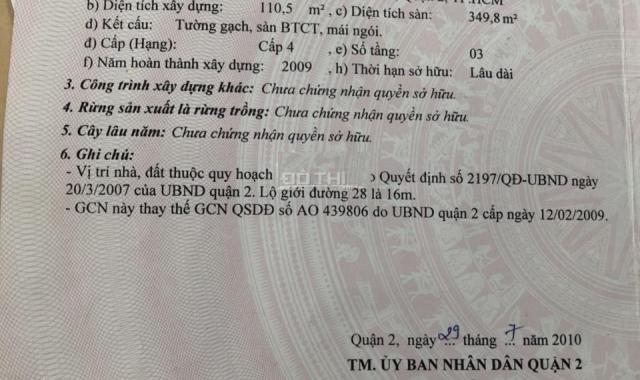 Bán nhà mặt đường số 28 phường Cát Lái gần chợ Cây Xoài Q.2 (235m2) 17 tỷ Lh. 0918 481 296